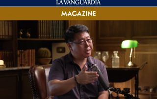 Prof. Liu Zheng durante su entrevista sobre la sabiduría y la experiencia en La Vanguardia