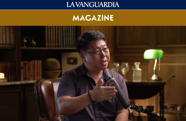 Prof. Liu Zheng durante su entrevista sobre la sabiduría y la experiencia en La Vanguardia