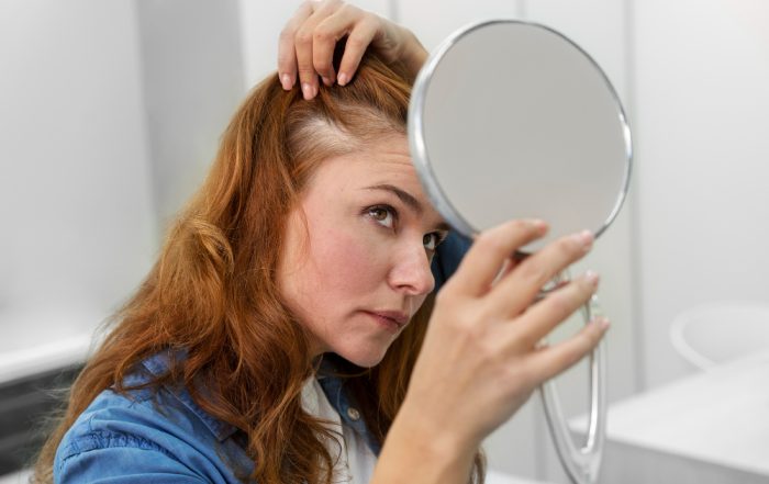 Caída del pelo en mujer